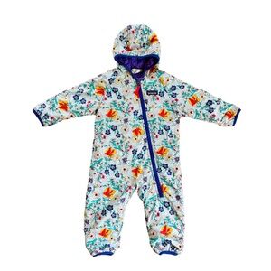 Reversible Purple Patagonia Infant Girl’s Snowsuit 6-12 months EUC